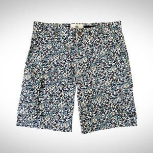 GREEN FLORAL CARGO SHORTS NWOT BY WRK
